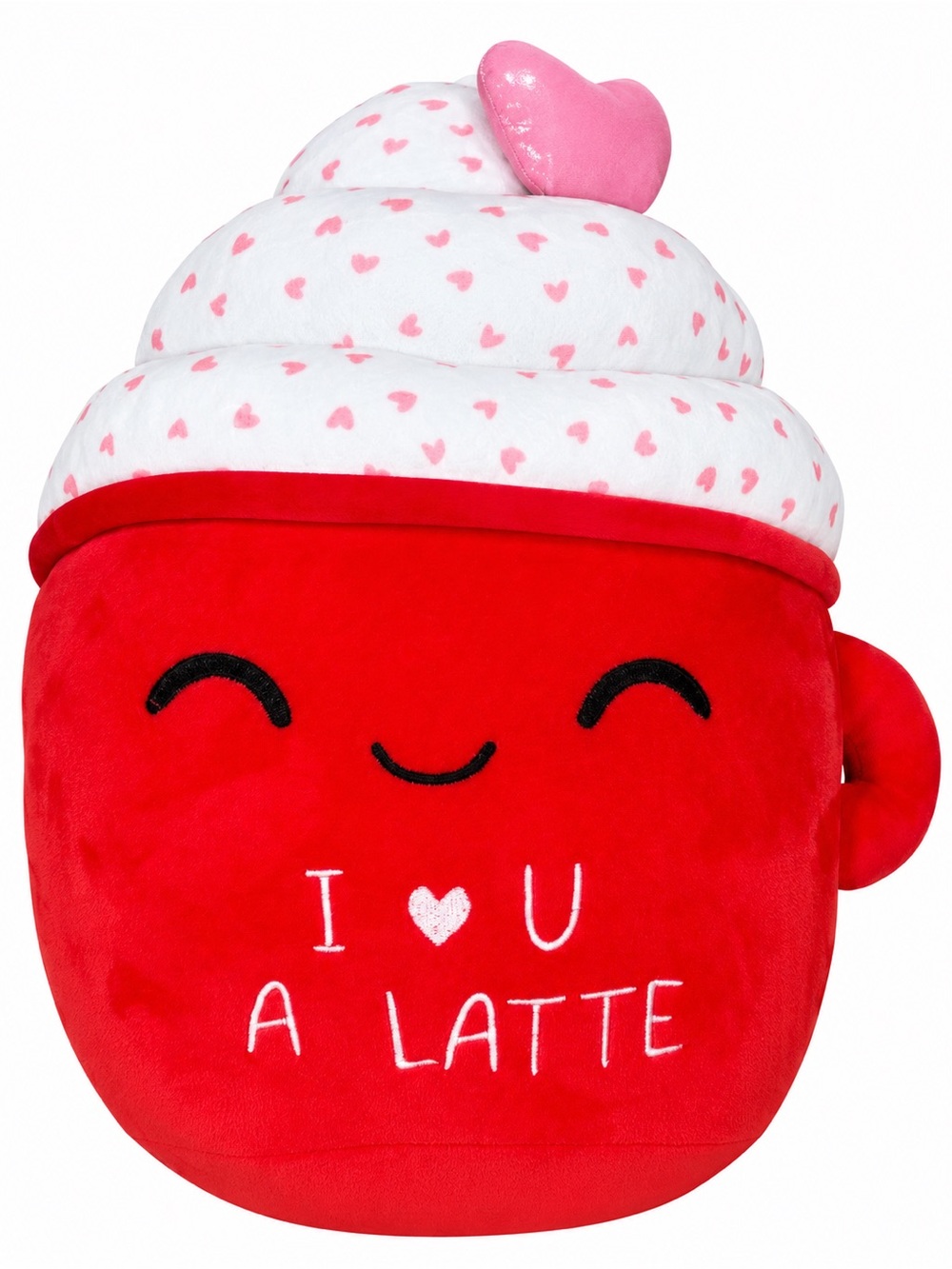 I Love U A Latte Coffee Cup Plush Valentine Heart New